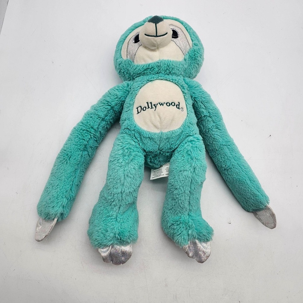 Fiesta Dollywood Sloth Plush Stuffed Animal Toy 16" Green Claws Washable